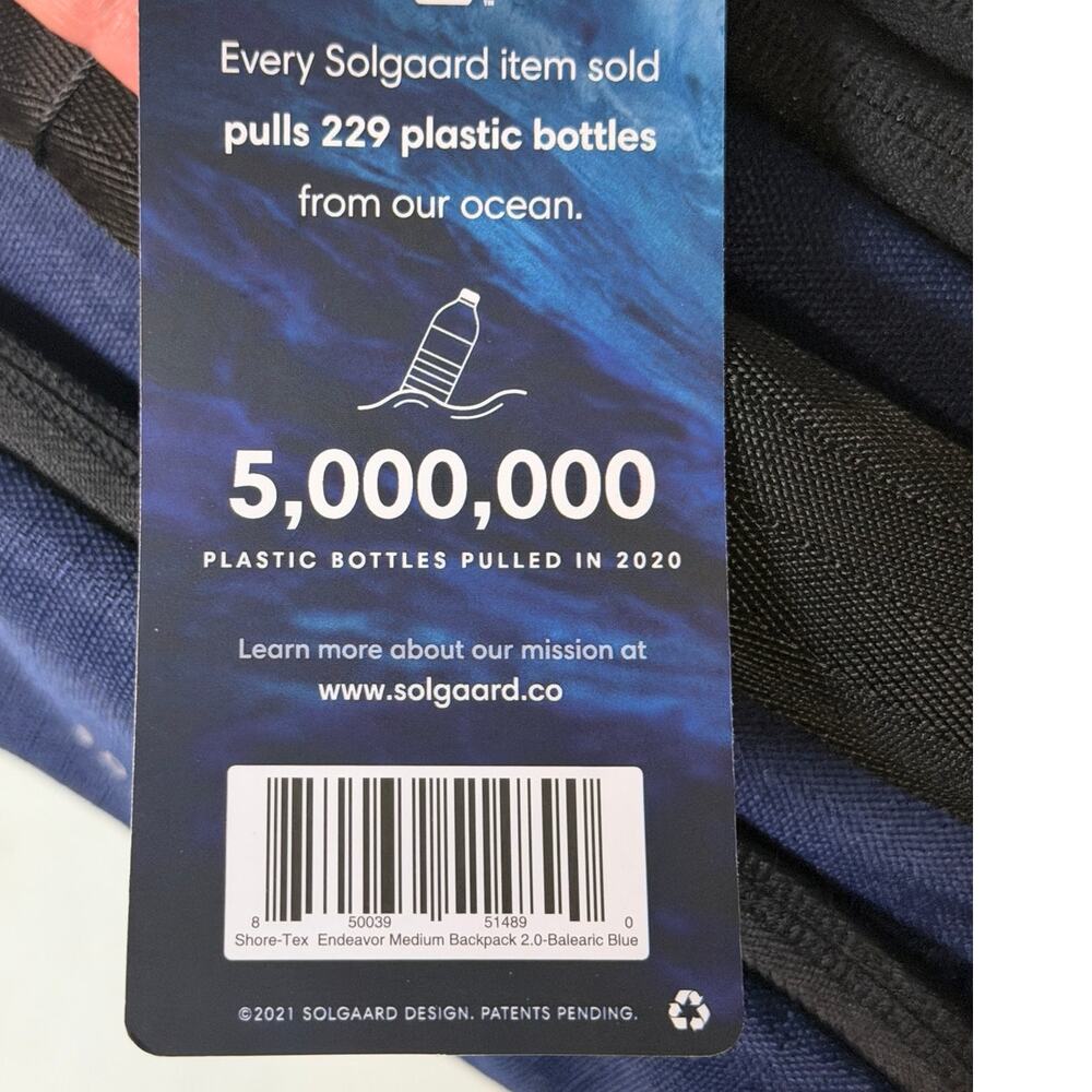 NWT Solgaard Backpack Shore-tex The Endeavor Mini Daypack Carry On Navy Blue - Picture 3 of 7